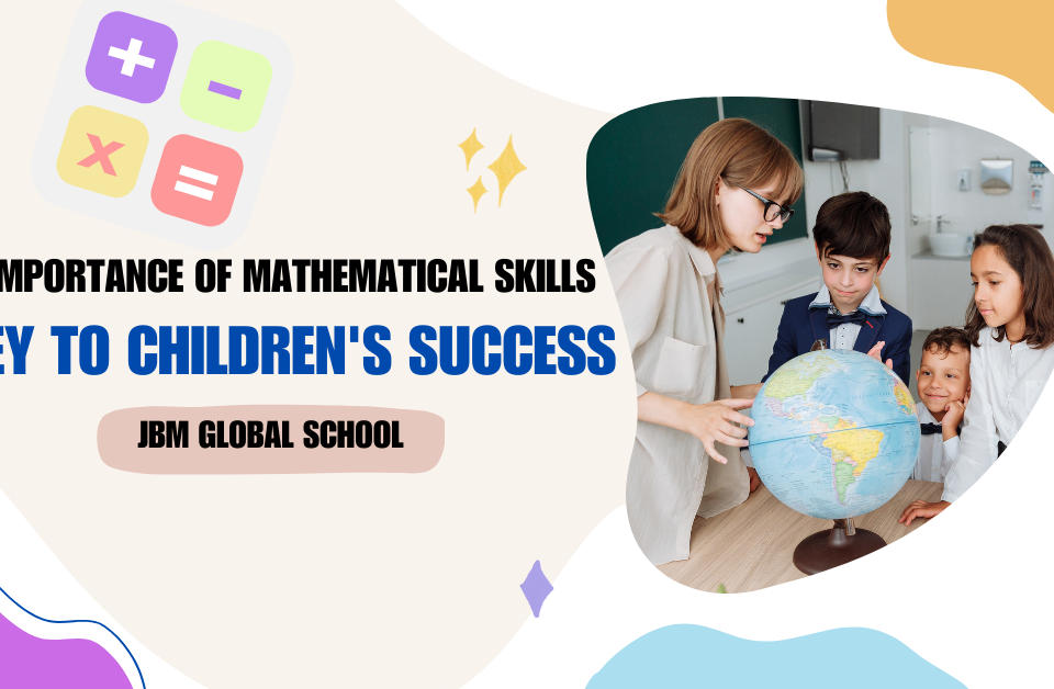Teacher showing globe to students - Importance of mathematical skills for children's success