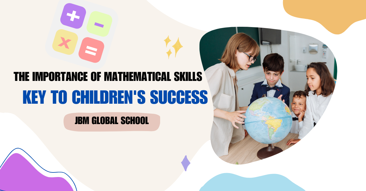 Teacher showing globe to students - Importance of mathematical skills for children's success