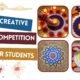 Creative Diwali competition ideas showing colorful rangoli patterns, traditional decorations, and fun festival activities for students