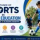 Students participating in school sports activities highlighting the importance of sports in school education for physical fitness, mental well-being, academic performance, teamwork, and character development.
